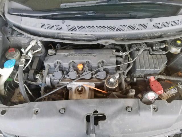 2HGFA16649H523847 - 2009 HONDA CIVIC LX-S Сірий фото 7