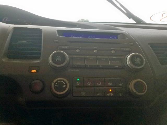 2HGFA16649H523847 - 2009 HONDA CIVIC LX-S Сірий фото 9