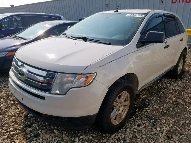 2FMDK3GC3ABB28080 - 2010 FORD EDGE SE WHITE photo 2