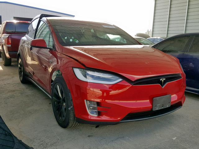 5YJXCBE20GF003388 - 2016 TESLA MODEL X RED photo 1