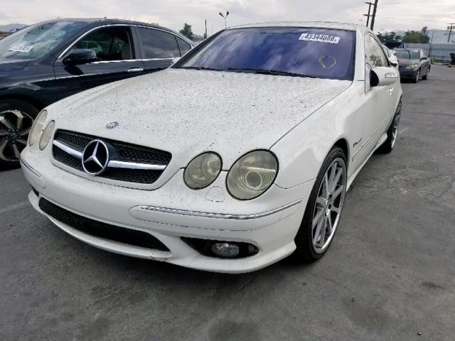 WDBPJ74J15A044791 - 2005 MERCEDES-BENZ CL 55 AMG WHITE photo 2