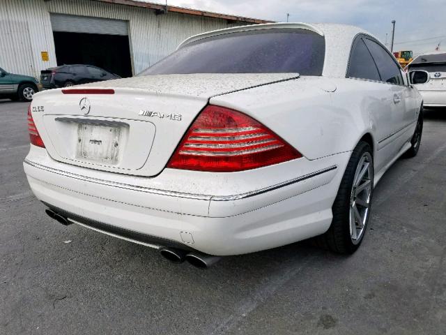 WDBPJ74J15A044791 - 2005 MERCEDES-BENZ CL 55 AMG WHITE photo 4