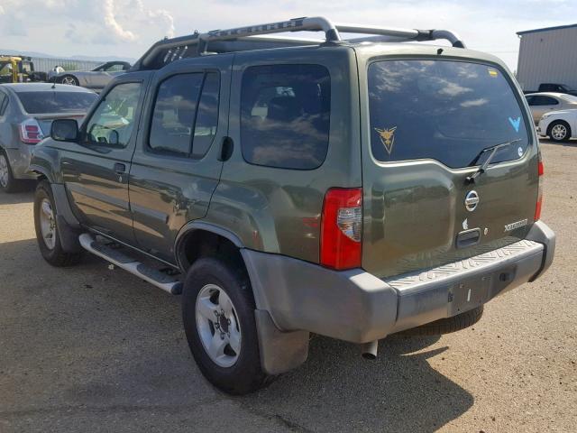 5N1ED28T94C678251 - 2004 NISSAN XTERRA XE GREEN photo 3