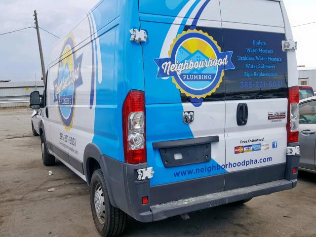 3C6TRVDG2HE519746 - 2017 RAM PROMASTER 白色 照片 3