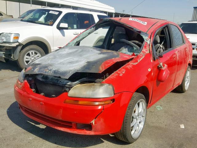 KL1TD52685B368672 - 2005 CHEVROLET AVEO BASE Qırmızı foto 2