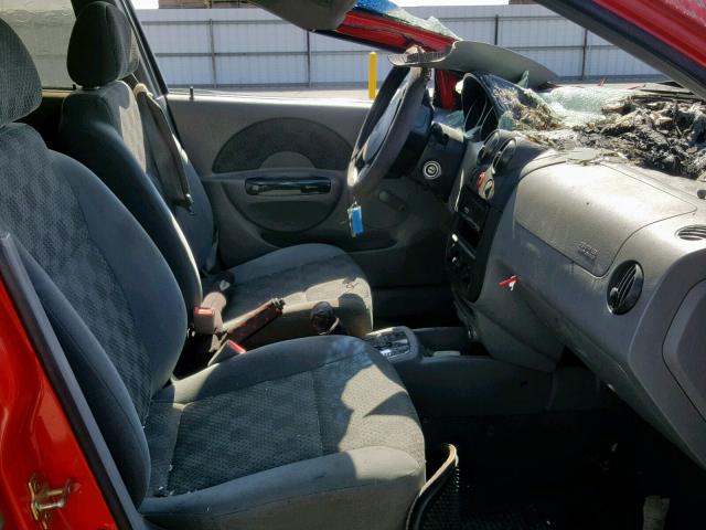 KL1TD52685B368672 - 2005 CHEVROLET AVEO BASE Qırmızı foto 5