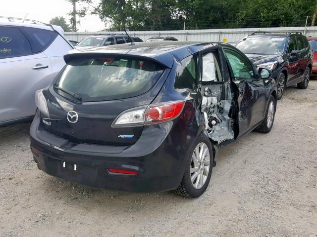 JM1BL1LP0D1747841 - 2013 MAZDA 3 I BLACK photo 4