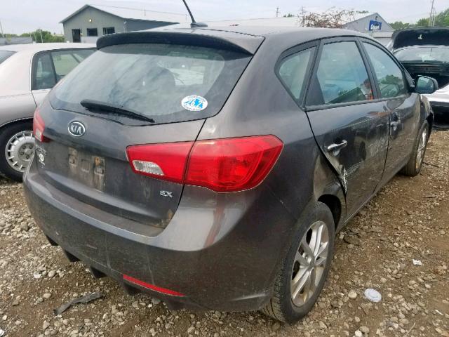 KNAFU5A20B5405757 - 2011 KIA FORTE EX BROWN photo 4