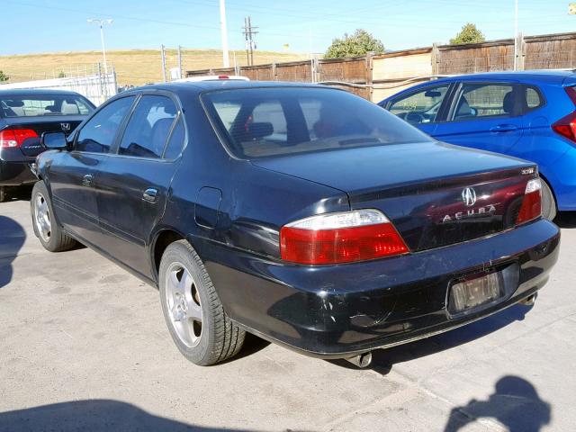 19UUA56622A037069 - 2002 ACURA 3.2TL BLACK photo 3