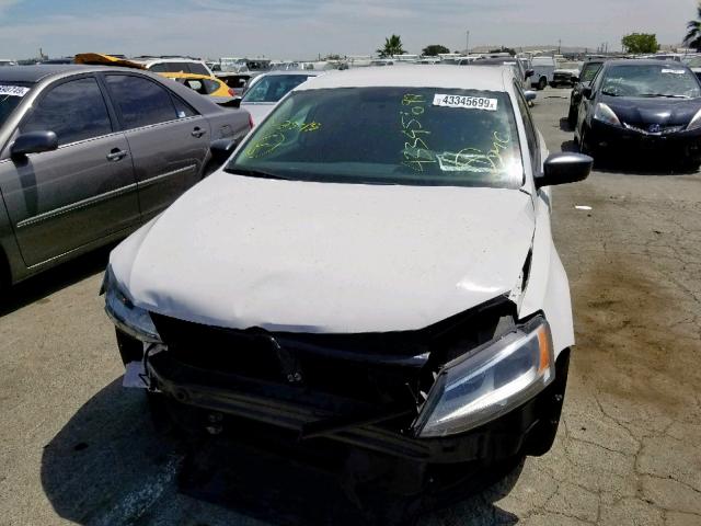 3VW2K7AJ0DM267447 - 2013 VOLKSWAGEN JETTA BASE WHITE photo 9