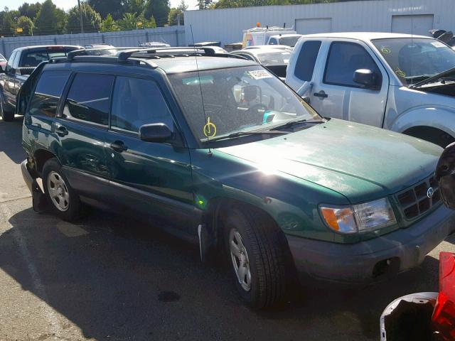 JF1SF6350YH717390 - 2000 SUBARU FORESTER L GREEN photo 1