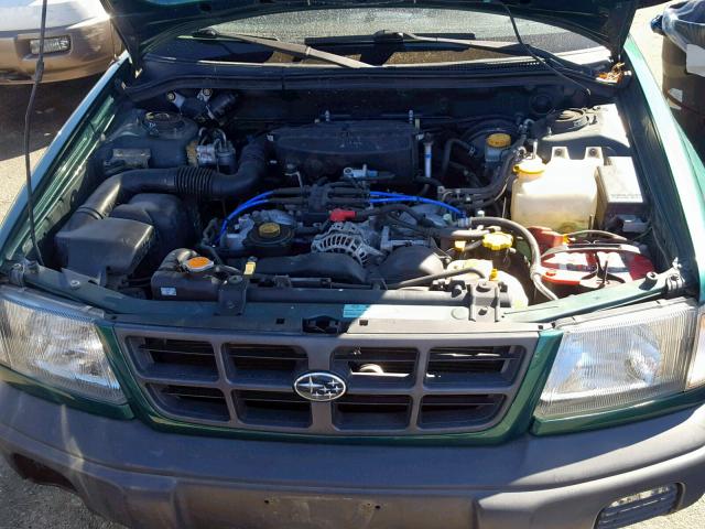 JF1SF6350YH717390 - 2000 SUBARU FORESTER L GREEN photo 7