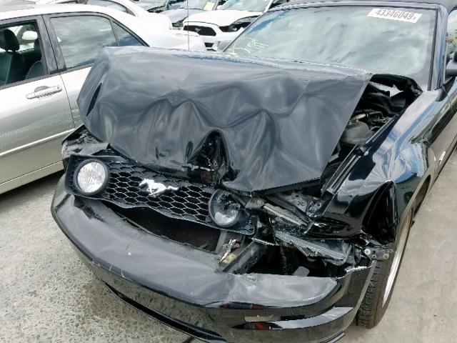 1ZVHT85H855165647 - 2005 FORD MUSTANG GT BLACK photo 9
