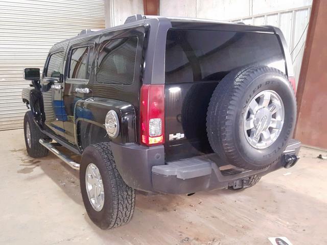 5GTDN136468116040 - 2006 HUMMER H3 BLACK photo 3