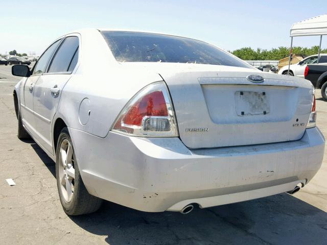 3FAHP08106R211046 - 2006 FORD FUSION SEL SILVER photo 3