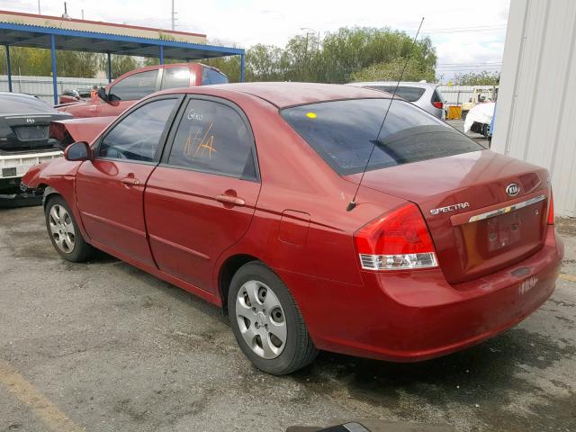 KNAFE121585532623 - 2008 KIA SPECTRA EX RED photo 3