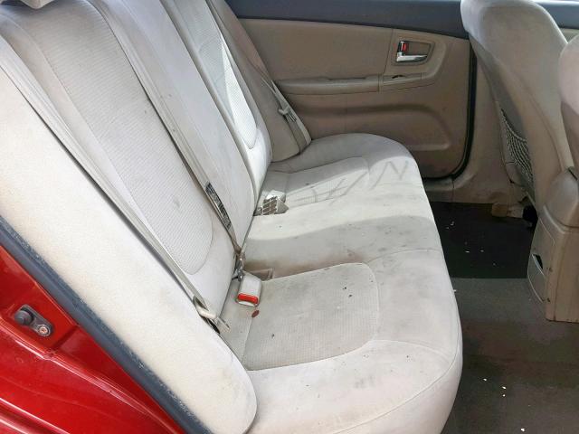 KNAFE121585532623 - 2008 KIA SPECTRA EX RED photo 6