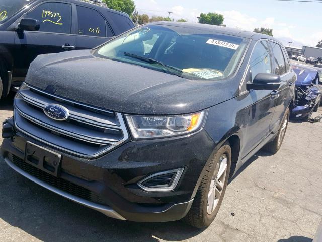 2FMPK3J90JBC51846 - 2018 FORD EDGE SEL BLACK photo 2