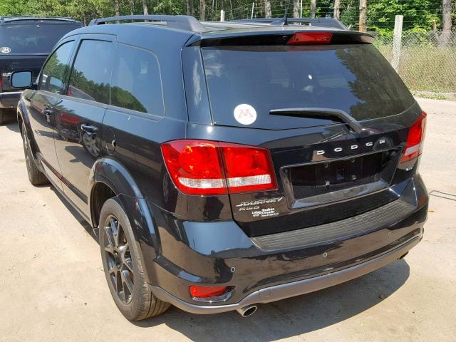 3C4PDDEG5HT583664 - 2017 DODGE JOURNEY GT BLACK photo 3