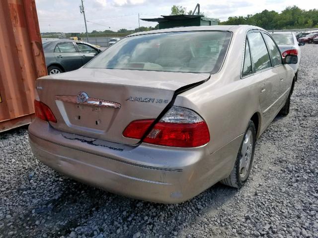 4T1BF28B33U331480 - 2003 TOYOTA AVALON GOLD photo 4