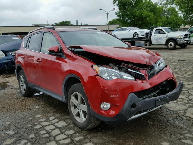 JTMRFREV8FD152074 - 2015 TOYOTA RAV4 XLE RED photo 1