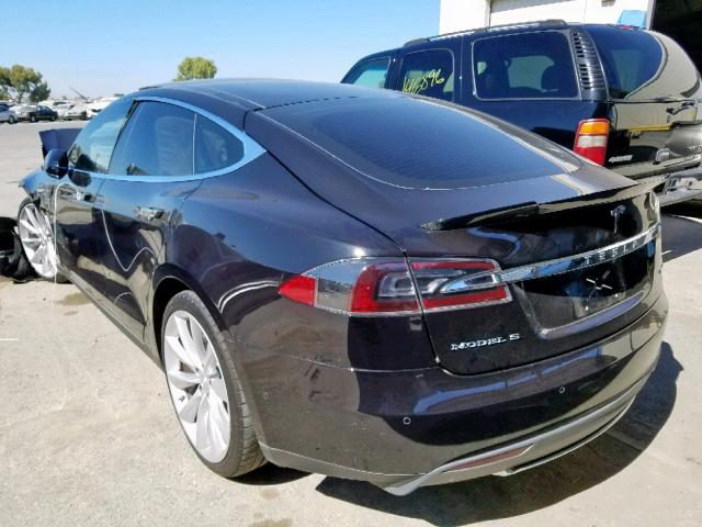 5YJSA1E4XFF110958 - 2015 TESLA MODEL S BLACK photo 3