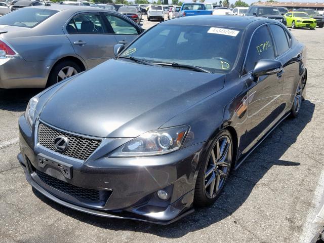 JTHBF5C24B5154121 - 2011 LEXUS IS 250 GRAY photo 2