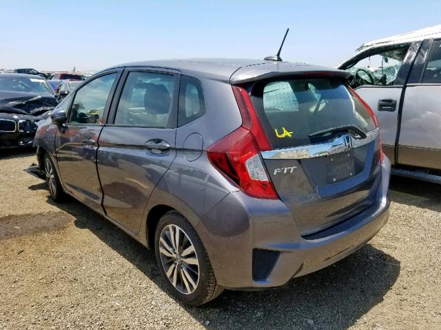 3HGGK5H93GM703139 - 2016 HONDA FIT EX BLUE photo 3