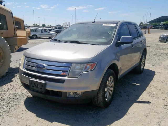 2FMDK38C78BA40965 - 2008 FORD EDGE SEL SILVER photo 2