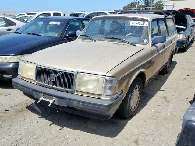 YV1AW8312P1948405 - 1993 VOLVO 240 TAN photo 2