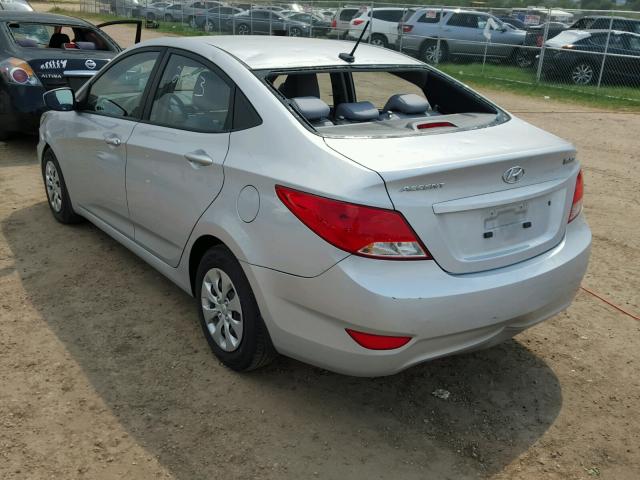 KMHCT4AE0GU118408 - 2016 HYUNDAI ACCENT SE SILVER photo 3