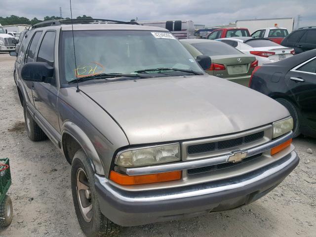 1GNCS13W81K222022 - 2001 CHEVROLET BLAZER TAN photo 1