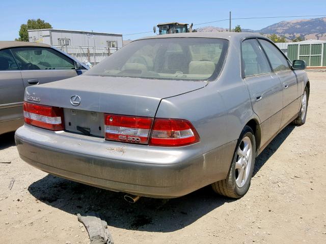 JT8BF28G210330825 - 2001 LEXUS ES 300 GRAY photo 4