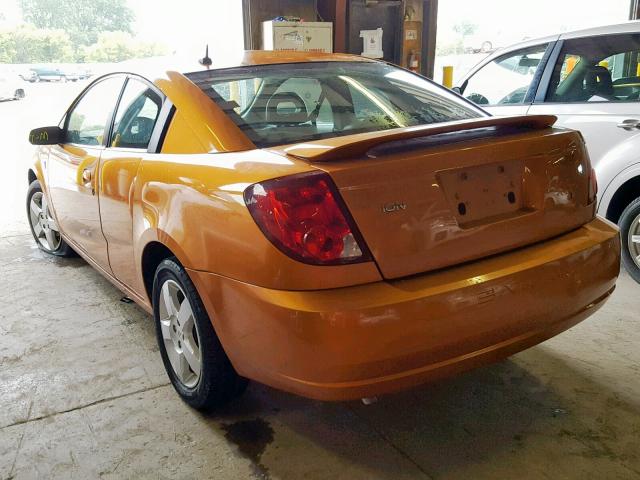 1G8AN15F36Z118924 - 2006 SATURN ION LEVEL ORANGE photo 3