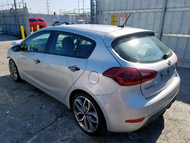 KNAFZ5A35G5592950 - 2016 KIA FORTE SX SILVER photo 3