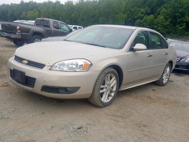 2G1WC5EM1A1240313 - 2010 CHEVROLET IMPALA LTZ TAN photo 2