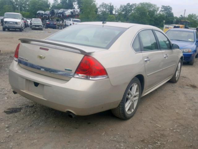 2G1WC5EM1A1240313 - 2010 CHEVROLET IMPALA LTZ TAN photo 4