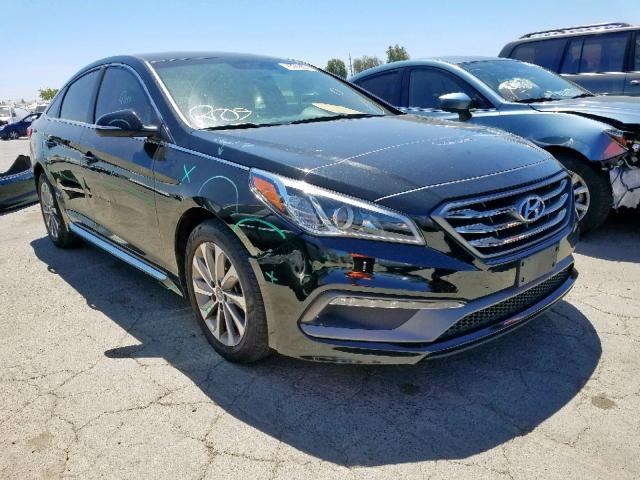 5NPE34AF1HH438886 - 2017 HYUNDAI SONATA SPO BLACK photo 1