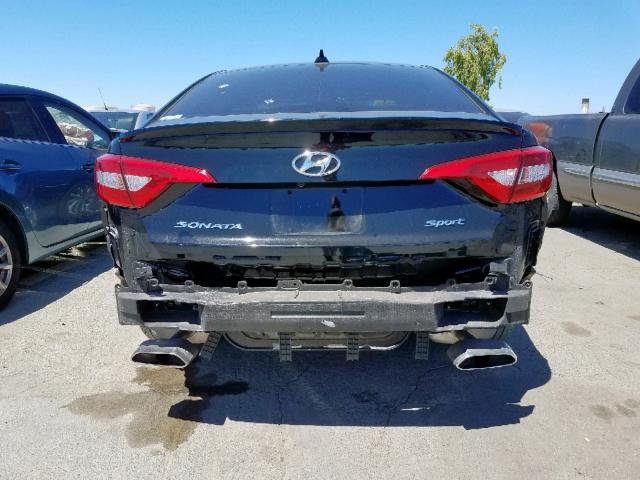 5NPE34AF1HH438886 - 2017 HYUNDAI SONATA SPO BLACK photo 9