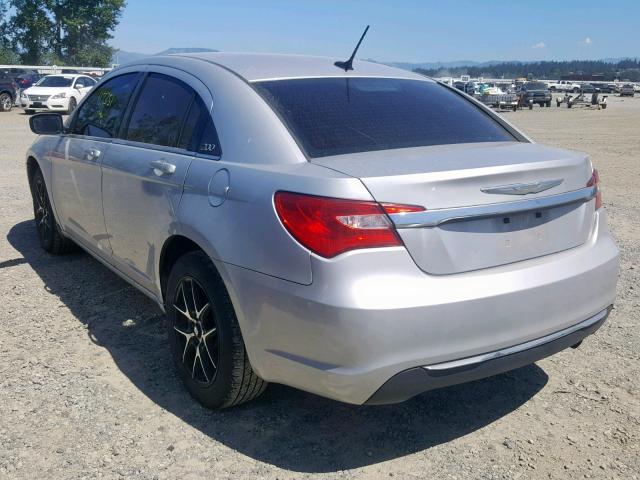 1C3CCBAB1CN292141 - 2012 CHRYSLER 200 LX SILVER photo 3