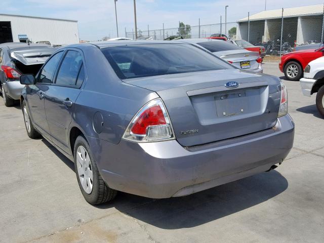 3FAHP06Z17R109118 - 2007 FORD FUSION S GRAY photo 3