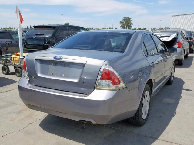 3FAHP06Z17R109118 - 2007 FORD FUSION S GRAY photo 4