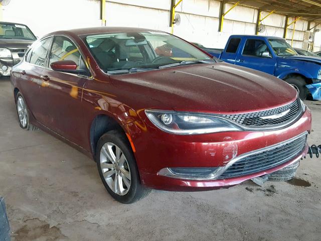 1C3CCCAB6FN717086 - 2015 CHRYSLER 200 LIMITE MAROON photo 1