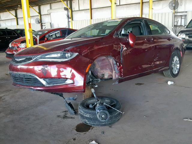 1C3CCCAB6FN717086 - 2015 CHRYSLER 200 LIMITE MAROON photo 2