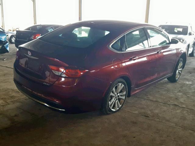 1C3CCCAB6FN717086 - 2015 CHRYSLER 200 LIMITE MAROON photo 4