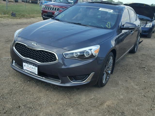 KNALN4D78E5146084 - 2014 KIA CADENZA PR GRAY photo 2