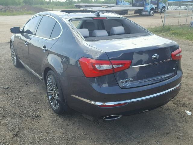 KNALN4D78E5146084 - 2014 KIA CADENZA PR GRAY photo 3