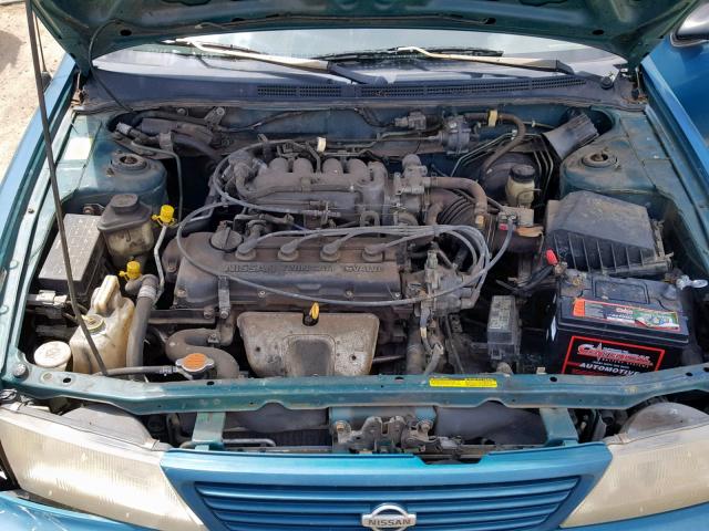 1N4AB41D8VC733416 - 1997 NISSAN SENTRA XE GREEN photo 7