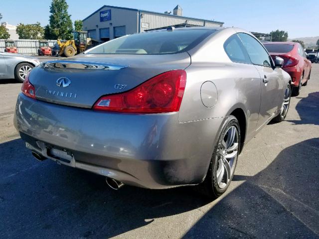 JNKCV64E89M606898 - 2009 INFINITI G37 BASE GRAY photo 4