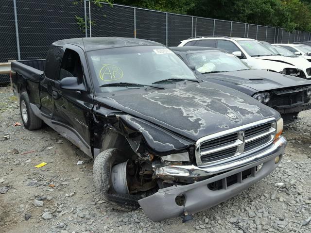 1B7GL22N9YS588894 - 2000 DODGE DAKOTA BLACK photo 1